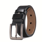 Pin Buckle Leather Belt Durable Casual Adjustable Fit