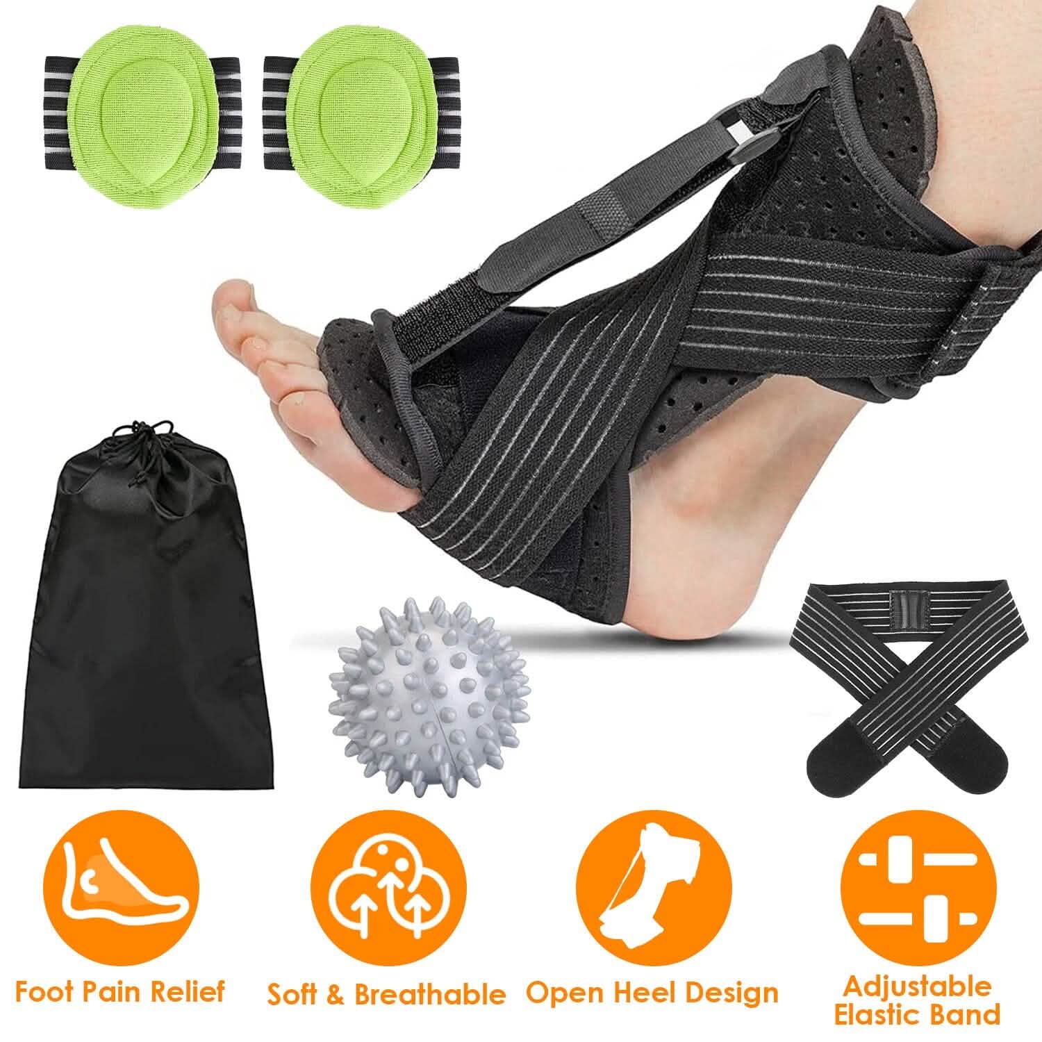 Plantar Fasciitis Night Splint Adjustable Foot Orthotic Brace