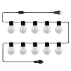 Plug-in Globe String Light Warm White Fairy Light Bulbs