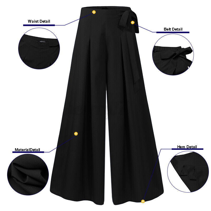 Plus Size Flowy Palazzo Pants