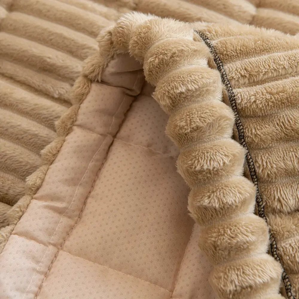 Soft Sofa Protector with Pleated Hem