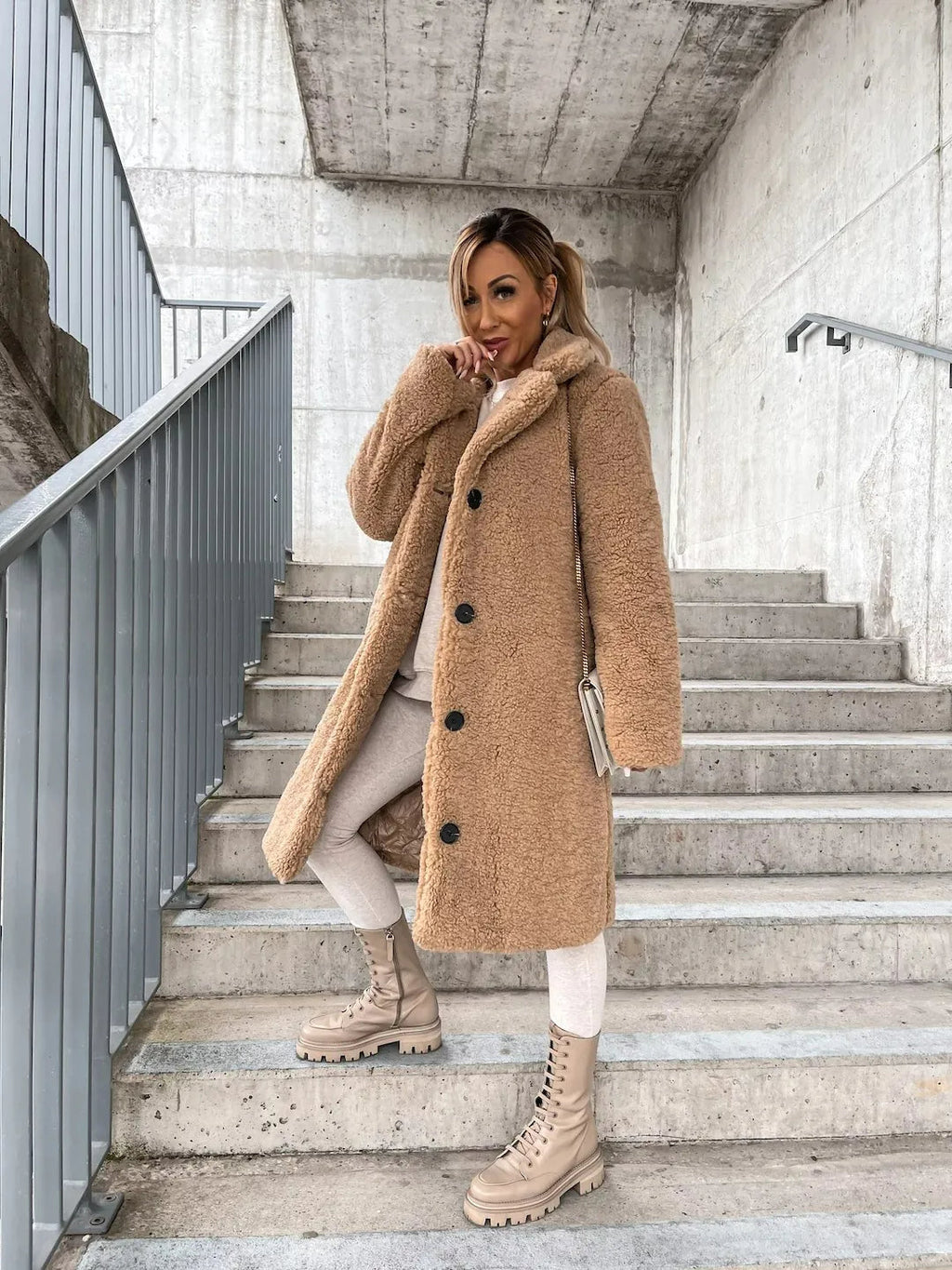 Niki | Women's Cozy Plush Trench Coat