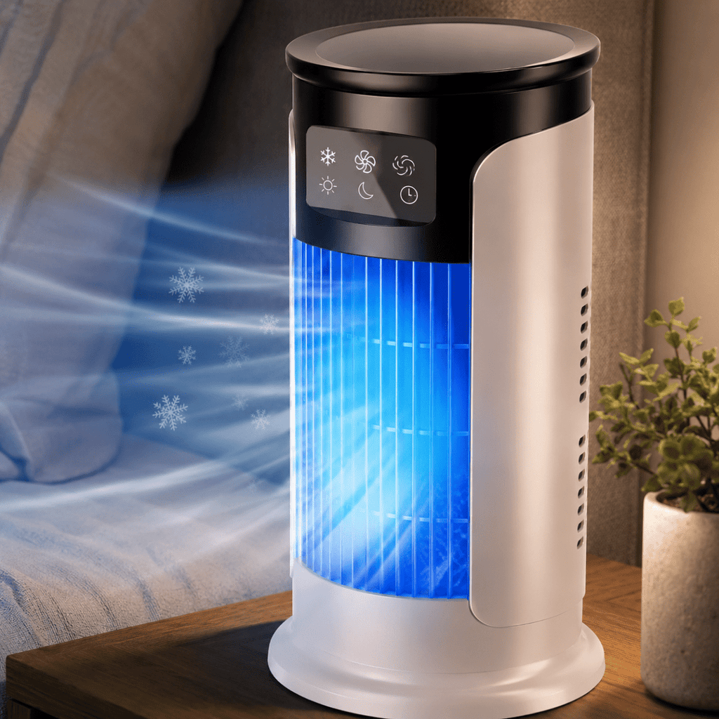 POLARBREEZE – Portable evaporative air cooler with fan and humidification