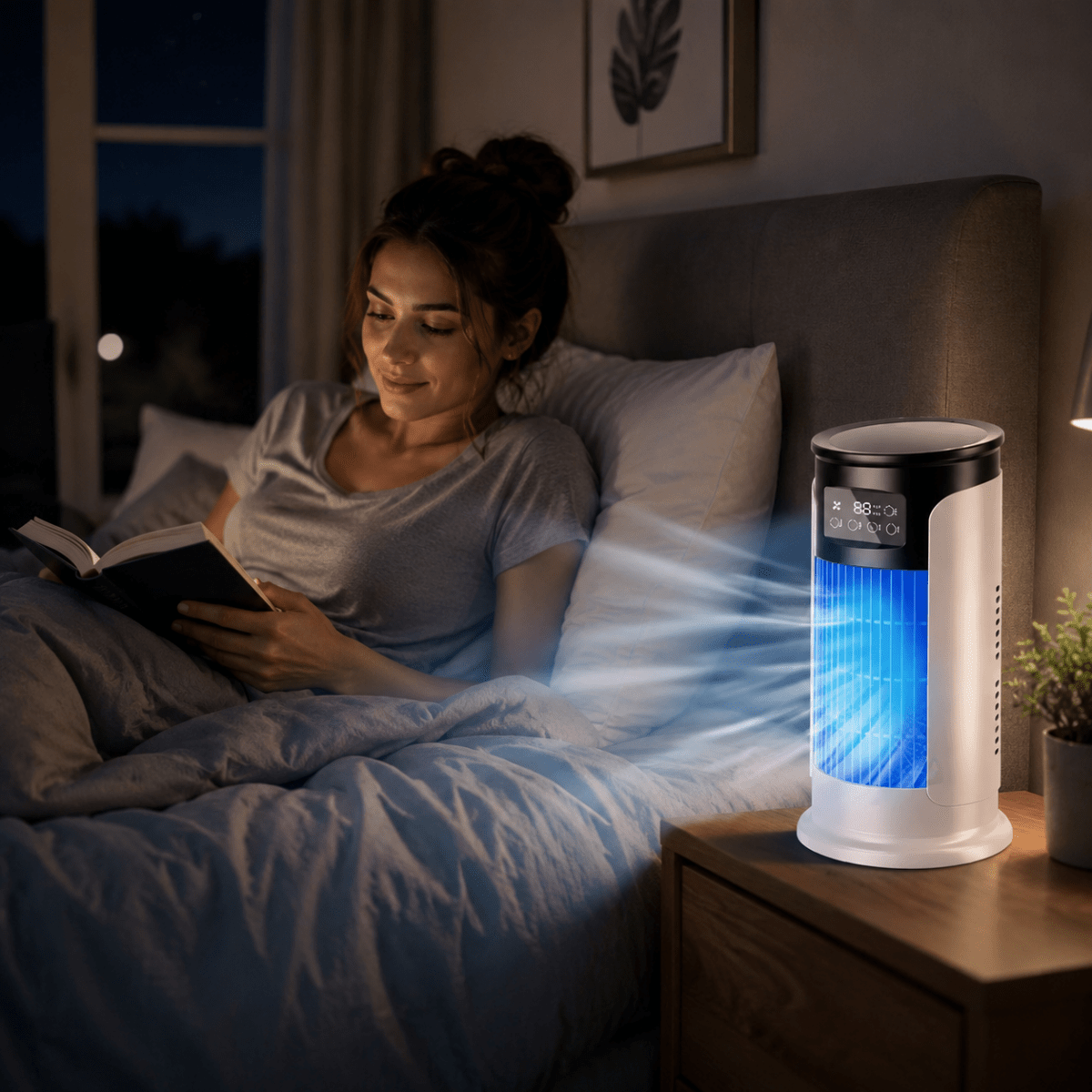 POLARBREEZE – Portable evaporative air cooler with fan and humidification