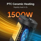 Portable 1500W/900W PTC Ceramic Space Heater