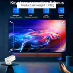 Portable 4K Mini Projector 180° Rotation