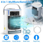 Portable Air Conditioner Fan Evaporative Humidifier 3 Speed Spray