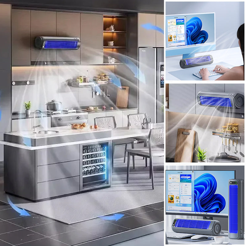 Portable Air Cooler | Wall-Mountable, Fast Cooling & Long-Lasting Battery for Home and Office Use | Niki