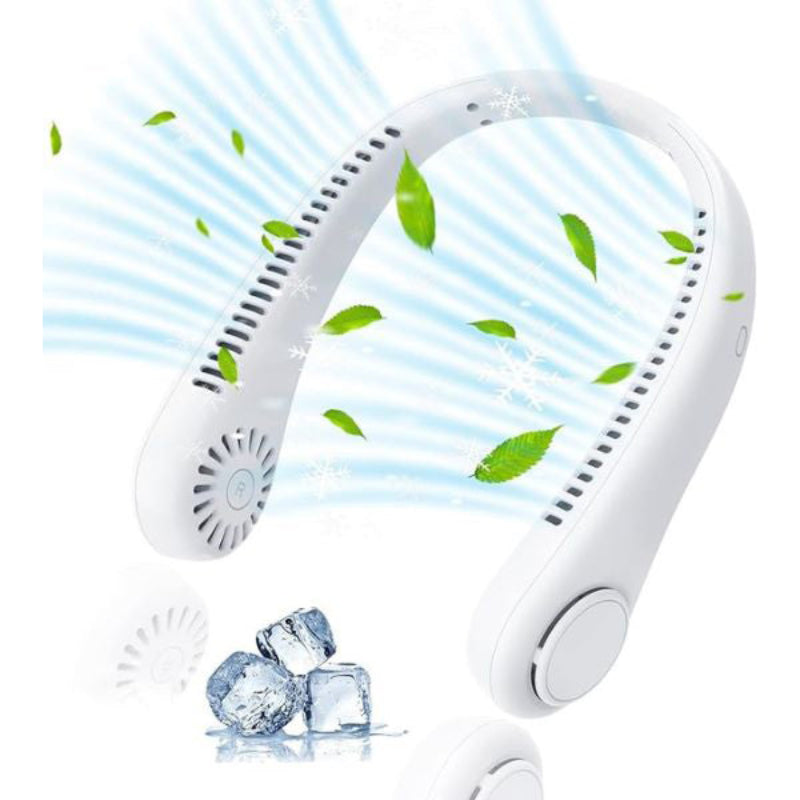 Portable Bladeless Neck Fan - 360° Cooling for Everyone