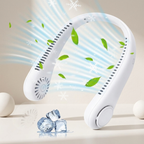 Portable Bladeless Neck Fan - 360° Cooling for Everyone