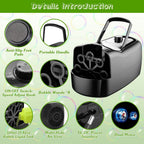 Portable Bubble Blowing Machine  with 2 Speeds Handle 3000-4000 Bubbles Per Minute Plug-In Battery Powered