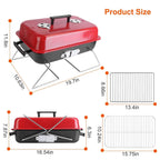 Portable Charcoal Tabletop Grill with Lid