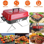 Portable Charcoal Tabletop Grill with Lid