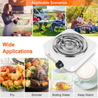 Portable Coil Heating Hot Plate Stove Countertop