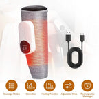 Portable Cordless Rechargeable Air Leg Compression Massage Adjustable Wrap with 3 Modes Intensities Heating Function