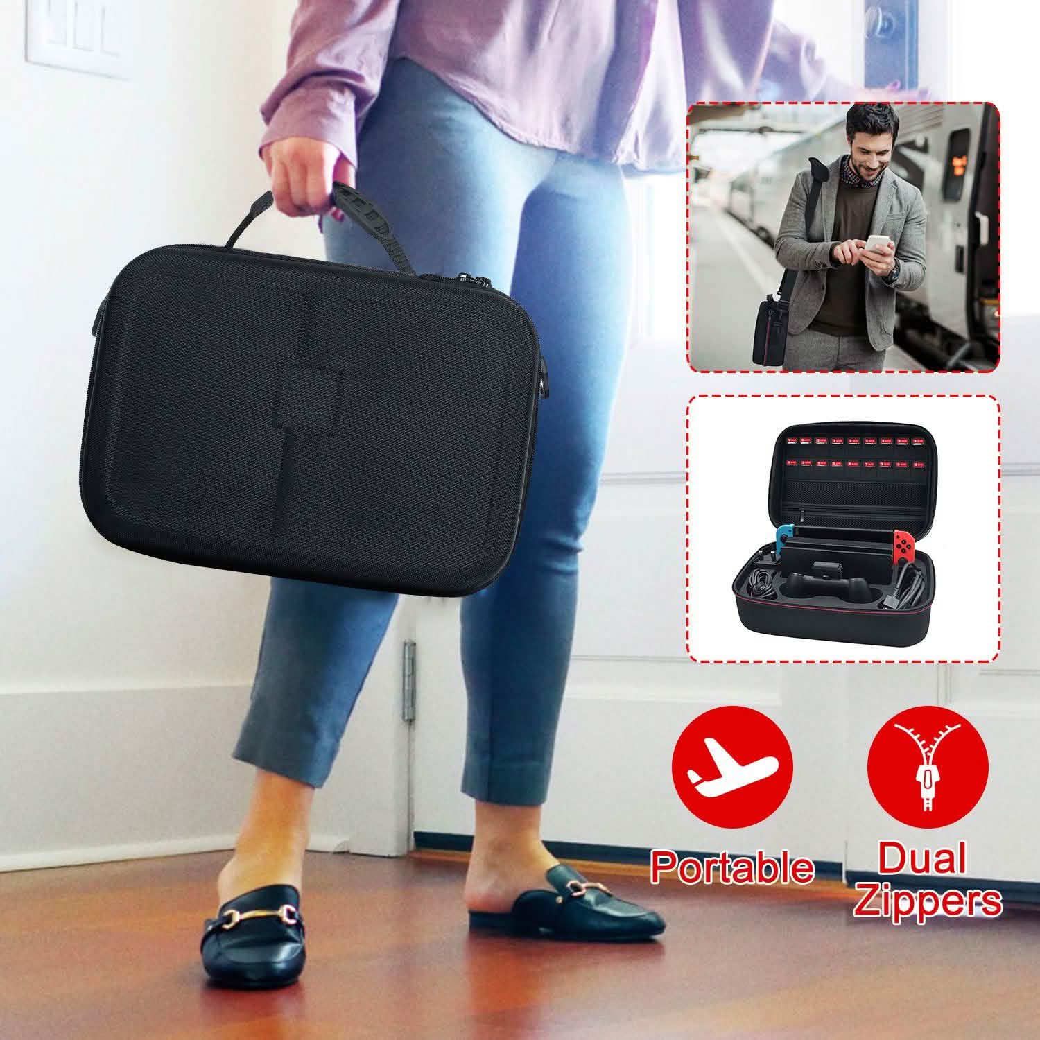 Portable Deluxe Carrying Case for Nintendo Switch