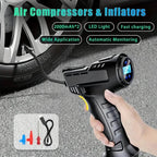 Portable Digital Tire Inflator with LED Light
