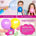 Portable Dual Nozzle Electric Air Balloon Pump and Tying Tool