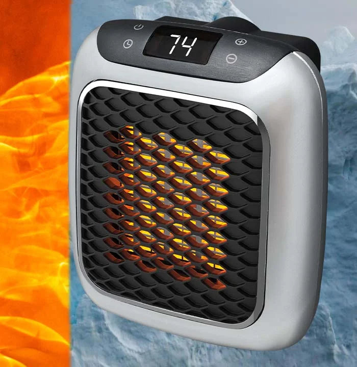 Compact Electric Heater - Rapid Warmth, Silent, Secure, Eco-Friendly