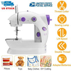Portable Electric Sewing Machine w/ Foot Pedal LED Light