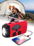 Emergency Crank Radio with Weather Alerts & Power Bank