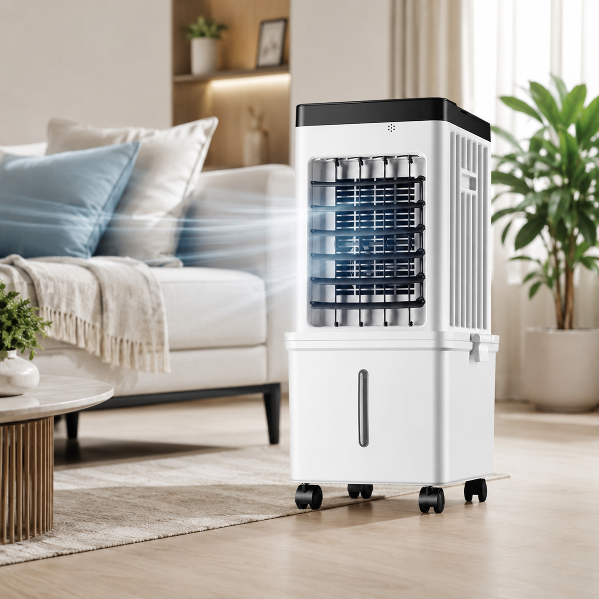 Portable Evaporative Air Cooler with 12-Hour Timer