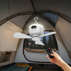 Portable Fan Camping Remote Control Hanging Hook