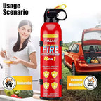 Portable Fire Extinguisher Spray 4-in-1 with Bracket