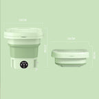 Portable Green Mini Washing Machine with 3 Washing Modes