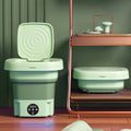 Portable Green Mini Washing Machine with 3 Washing Modes