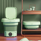 Portable Green Mini Washing Machine with 3 Washing Modes