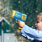 Portable Handheld Automatic Electric 40 Holes Rocket Launcher Bubble Gun with LED Light