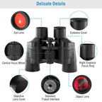 Portable HD Binoculars with Shoulder Strap Bag