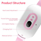 Portable Heating Pad For Cramps Fast Heating with 3 Heat Levels and 3 Massage Modes