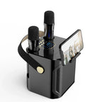 Portable Karaoke Speaker Wireless Microphones LED Display