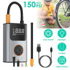 Portable Mini Tire Inflator with Digital Display LED Light