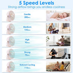 Portable Quiet Rechargeable Clip-On Fan
