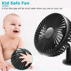 Portable Rotatable Car Cooling Fan