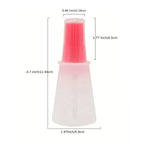Portable Silicone Oil Bottle with Brush