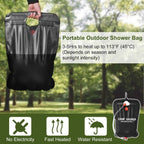 Portable Solar Heated Shower Bag