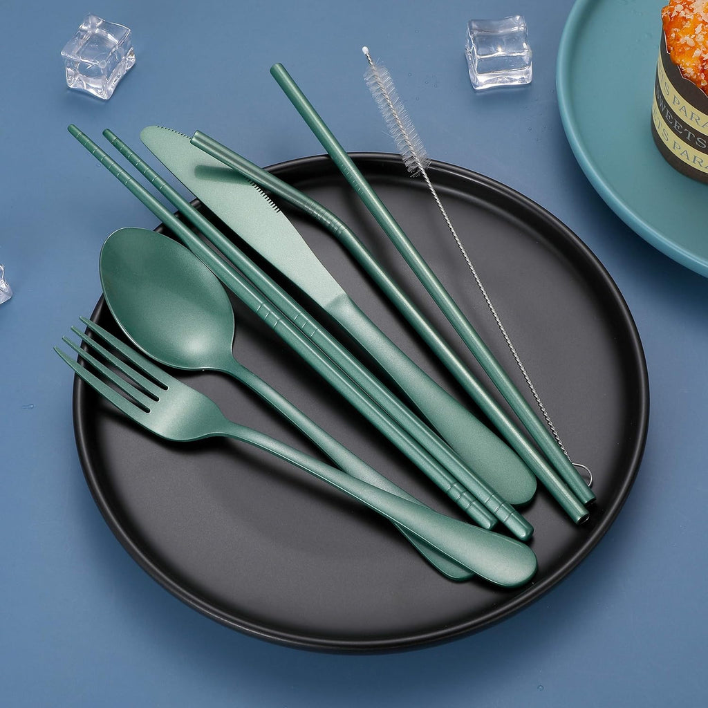 Travel Utensil Set - Stainless Steel