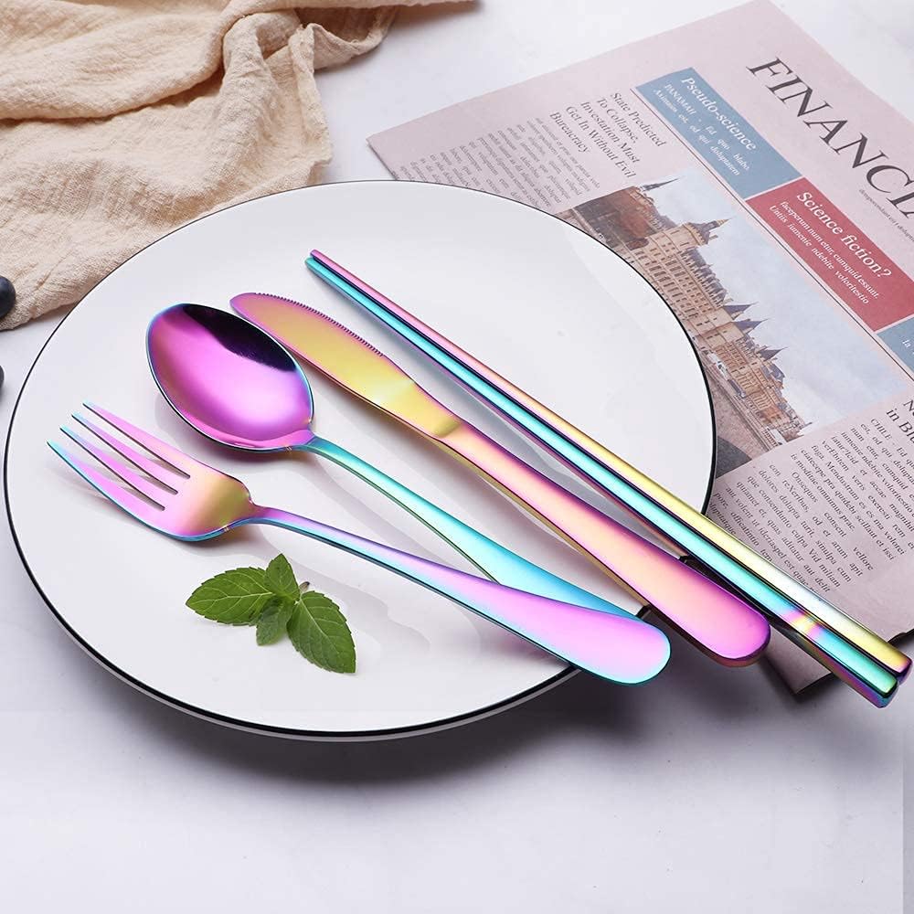 Travel Utensil Set - Stainless Steel