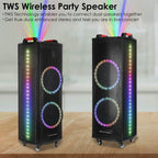 Portable Wireless Party Speaker Colorful Lights DJ PA System