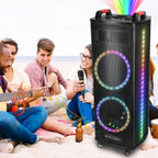 Portable Wireless Party Speaker Colorful Lights DJ PA System