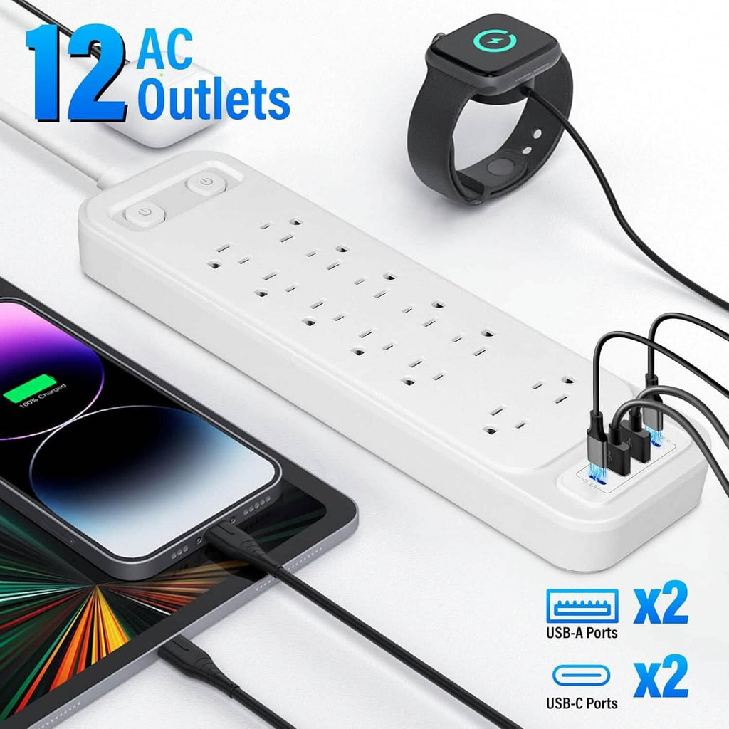 Power Strip with Surge Protector Extension Cord