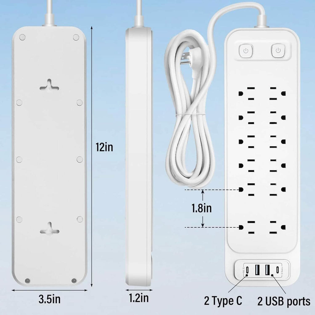 Power Strip with Surge Protector Extension Cord