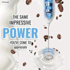 Powerful Electric Milk Frother Stainless Steel Drink Mixer