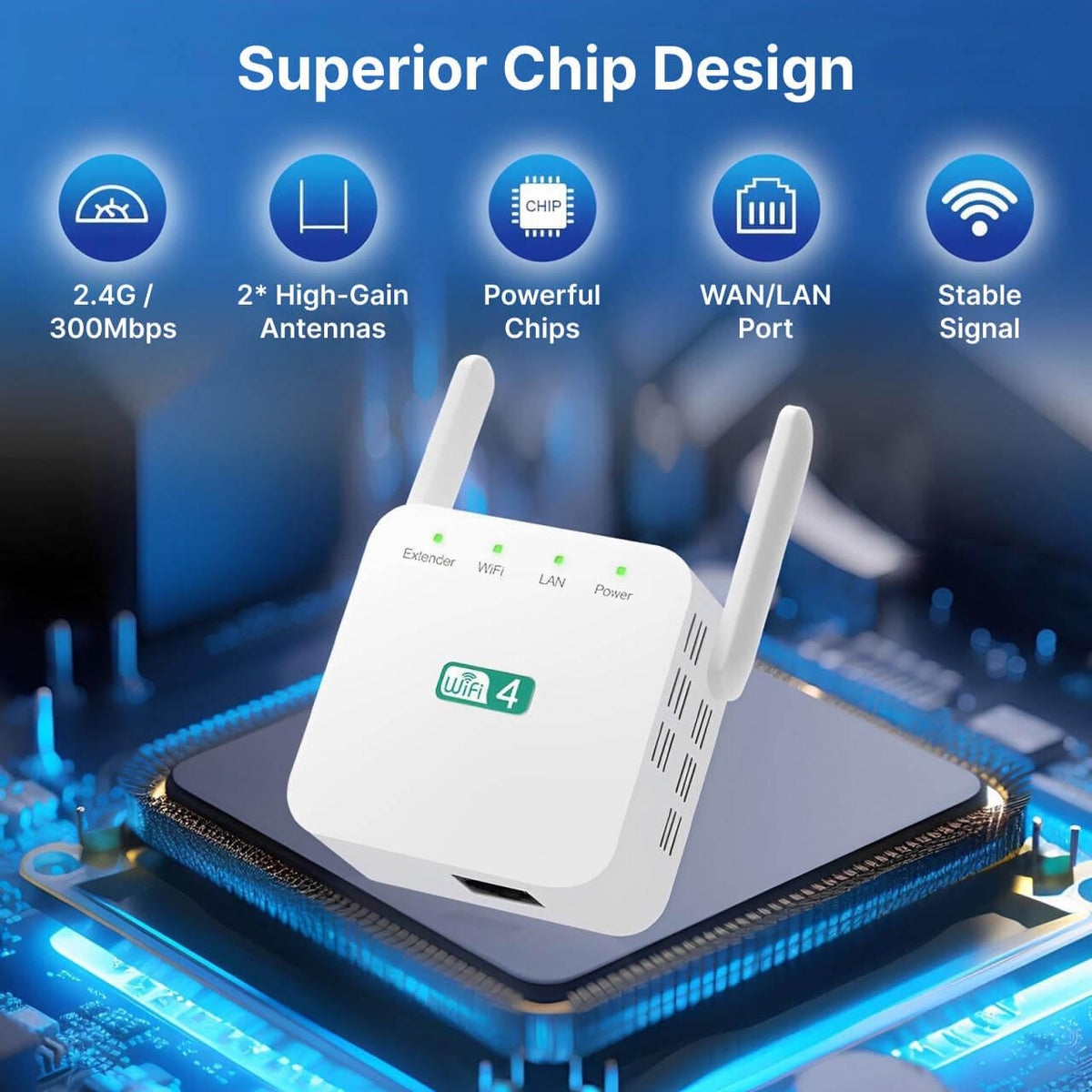 Powerful Long-Range WiFi Repeater