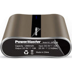 Powermaster 12000mAh Portable Charger with Dual USB Ports 3.1A Output