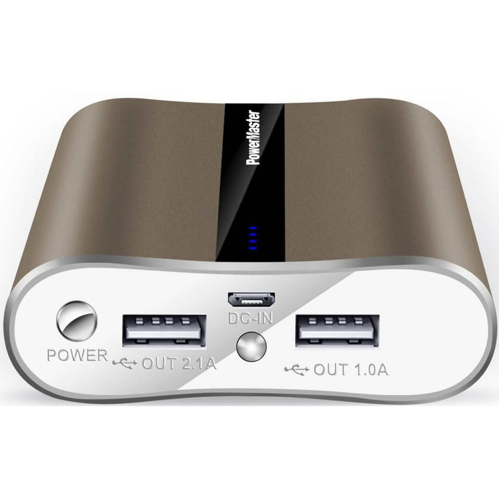 Powermaster 12000mAh Portable Charger with Dual USB Ports 3.1A Output